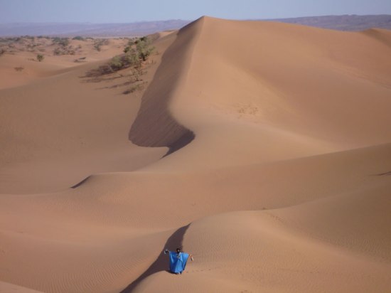 Randonnée en famille au coeur du désert marocain